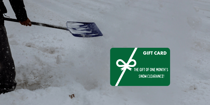 gift card for snow removal service