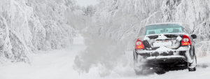 Winter Vehicle Exhaust