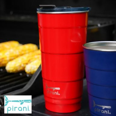 16oz Insulated Stackable Tumbler - 4 Pack - Backyard BBQ Set by Pirani Life